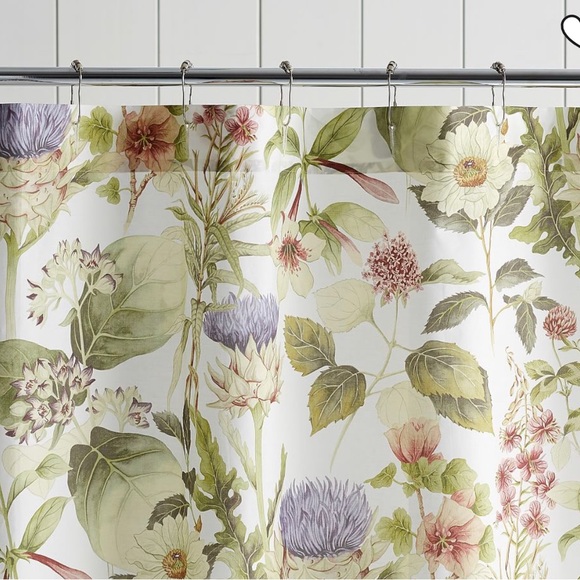 Pottery Barn Bath Nwt Pottery Barn Thistle Shower Curtain 72 X 72
